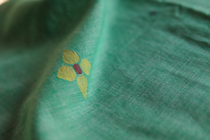 Bengal's Handwoven Cotton Fabric/ Yardage in Jamdani design