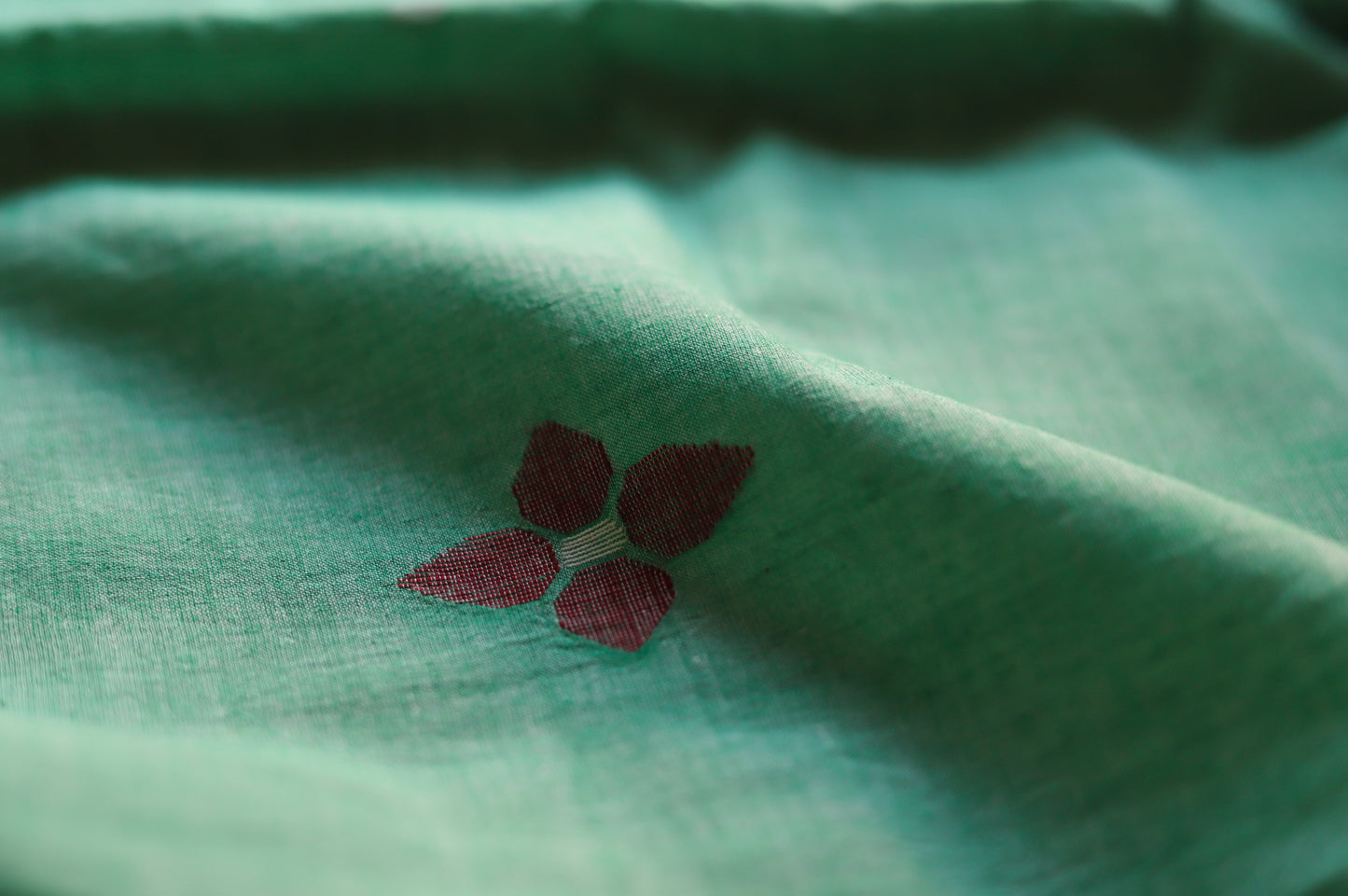 Bengal's Handwoven Cotton Fabric/ Yardage in Jamdani design