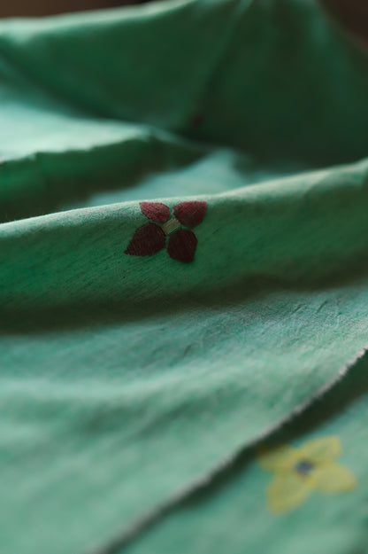 Bengal's Handwoven Cotton Fabric/ Yardage in Jamdani design