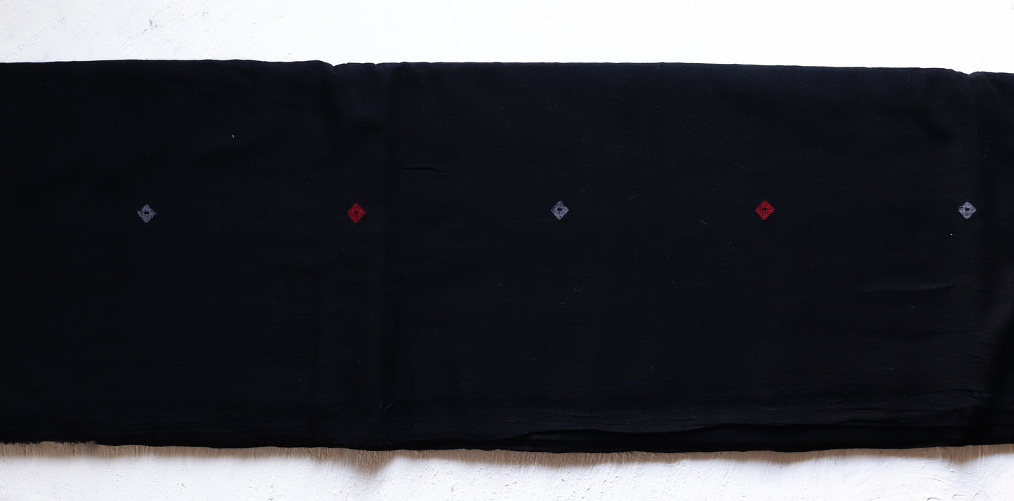 Bengal's Handwoven Cotton Fabric/ Yardage in Jamdani design