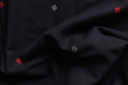 Bengal's Handwoven Cotton Fabric/ Yardage in Jamdani design