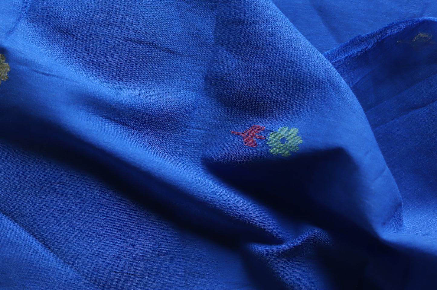 Bengal's Handwoven Cotton Fabric/ Yardage in Jamdani design