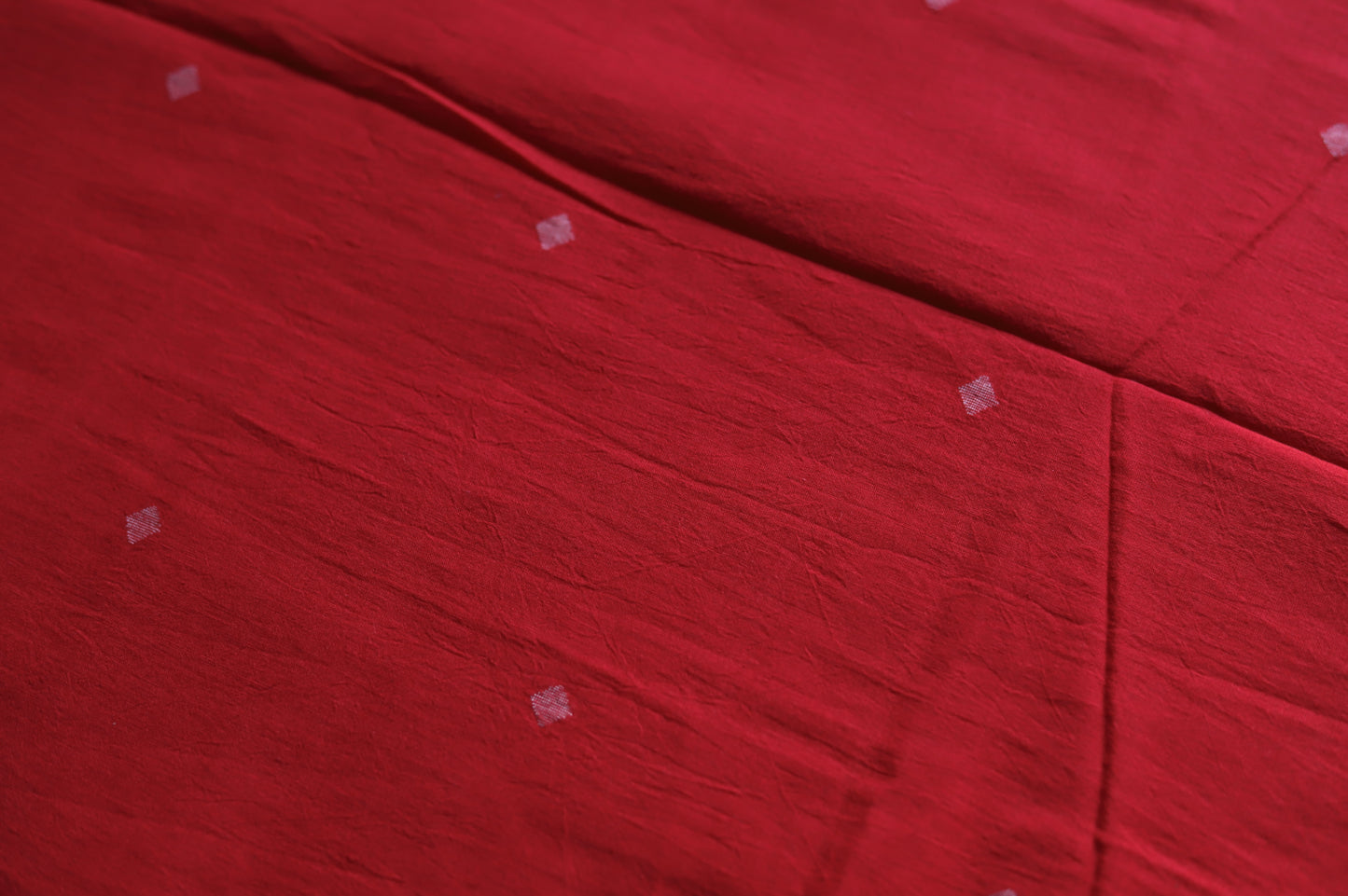 Bengal's Handwoven Cotton Fabric/ Yardage in Jamdani design
