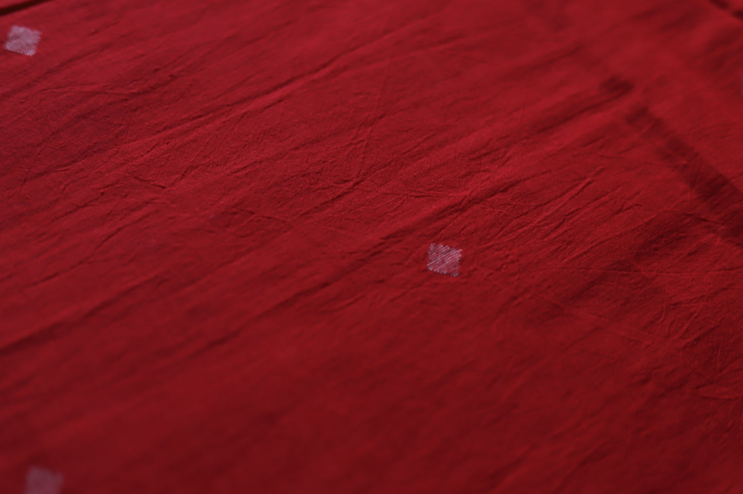 Bengal's Handwoven Cotton Fabric/ Yardage in Jamdani design