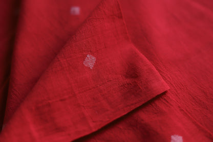 Bengal's Handwoven Cotton Fabric/ Yardage in Jamdani design