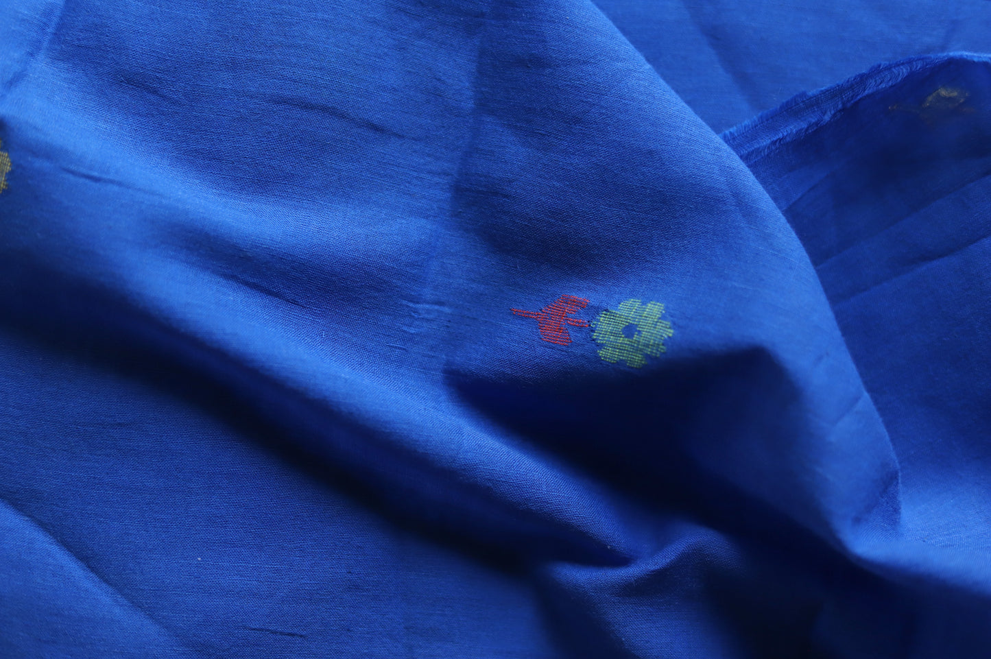 Bengal's Handwoven Cotton Fabric/ Yardage in Jamdani design