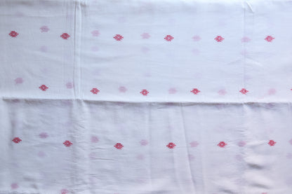 Bengal's Handwoven Cotton Fabric/ Yardage in Jamdani design
