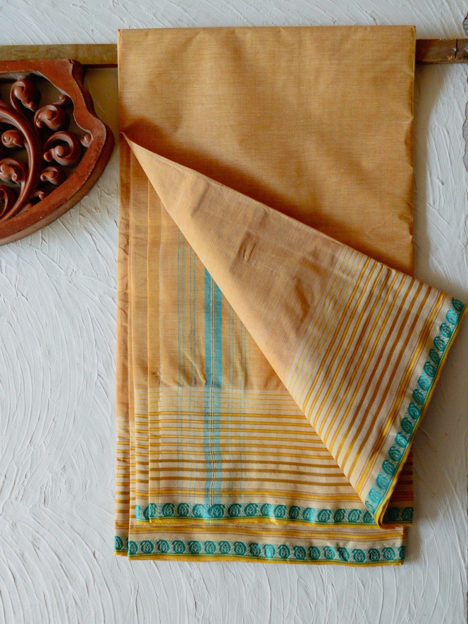 Bengal Handwoven Tangail Dhoti (Dhuti)