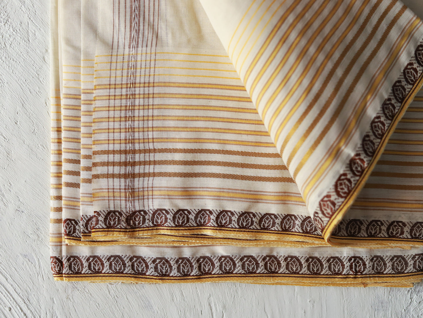 Bengal Handwoven Tangail Dhoti (Dhuti)