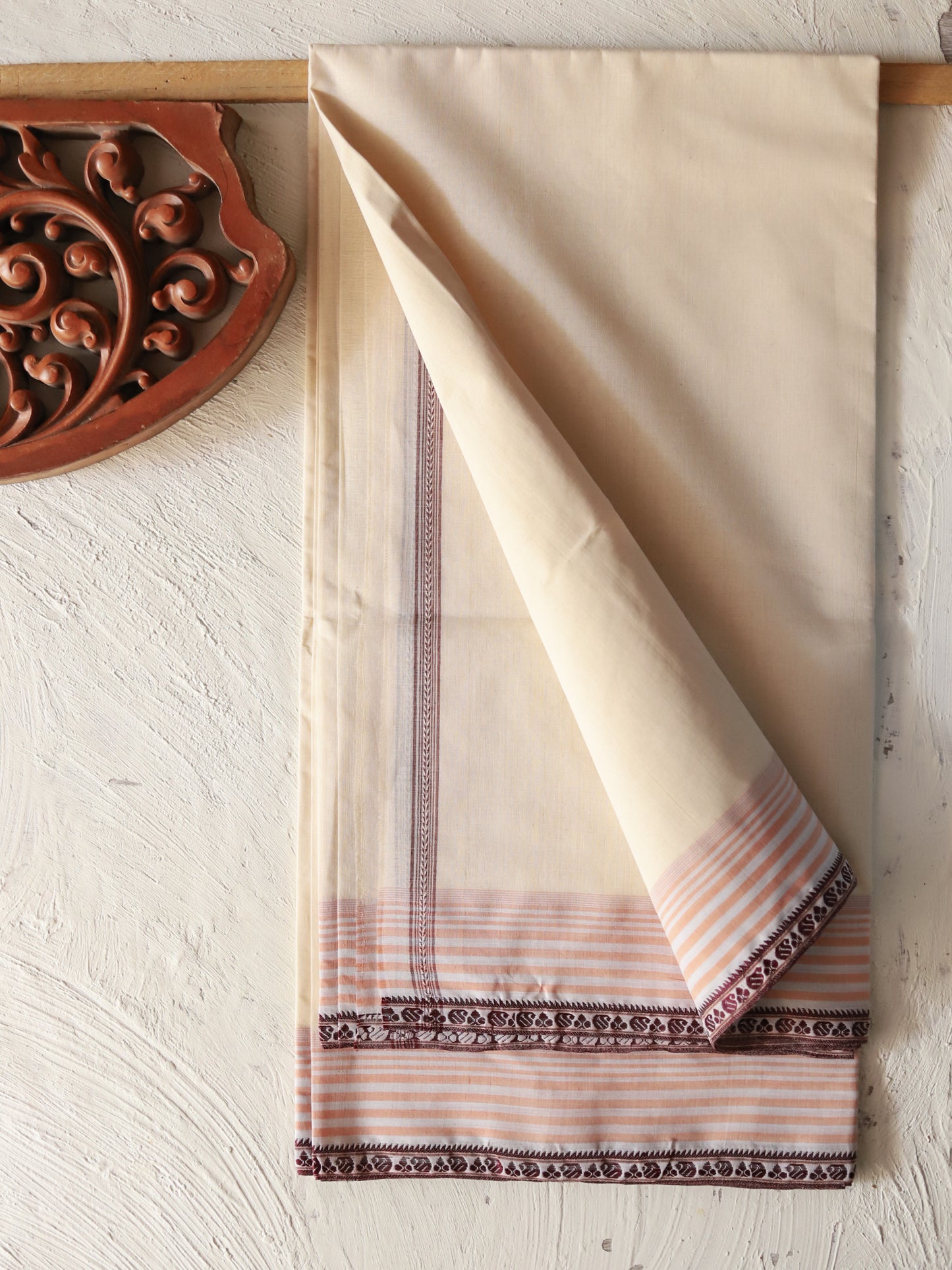 Bengal Handwoven Tangail Dhoti (Dhuti)