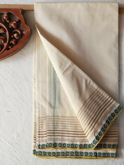 Bengal Handwoven Tangail Dhoti (Dhuti)