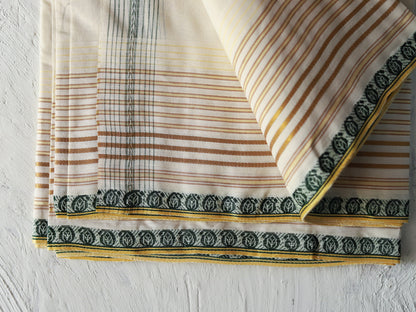 Bengal Handwoven Tangail Dhoti (Dhuti)