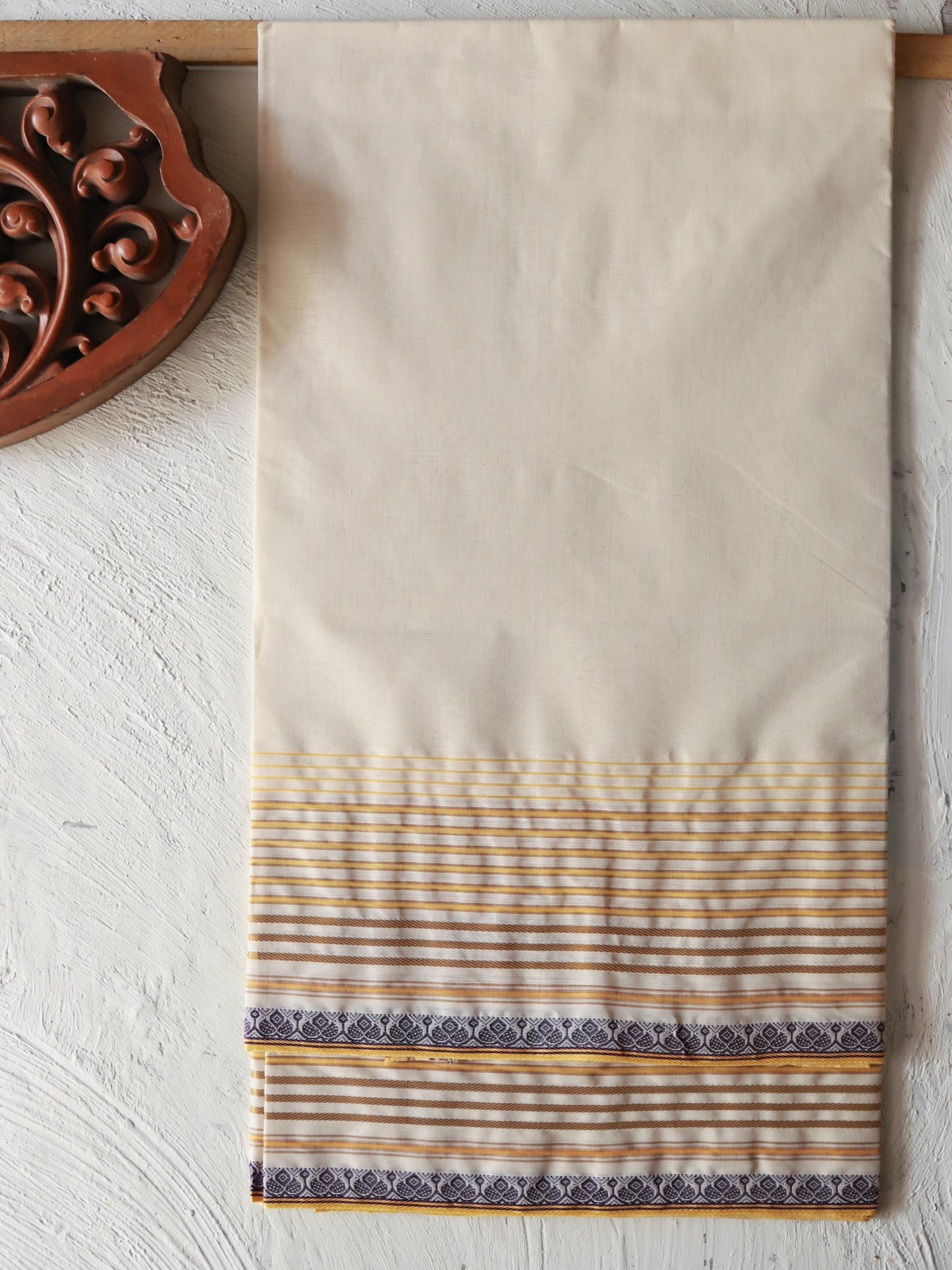 Bengal Handwoven Tangail Dhoti (Dhuti)
