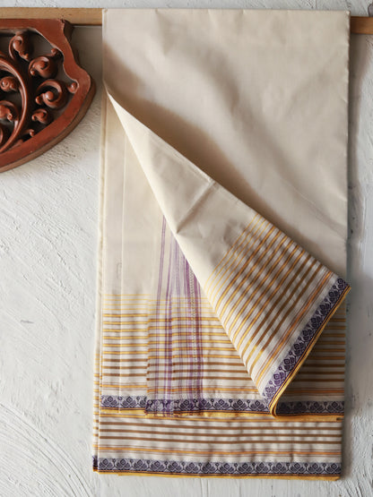 Bengal Handwoven Tangail Dhoti (Dhuti)