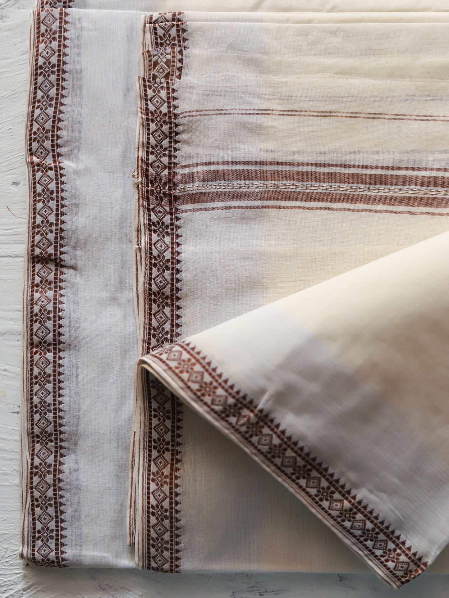 Bengal Handwoven Tangail Dhoti (Dhuti)