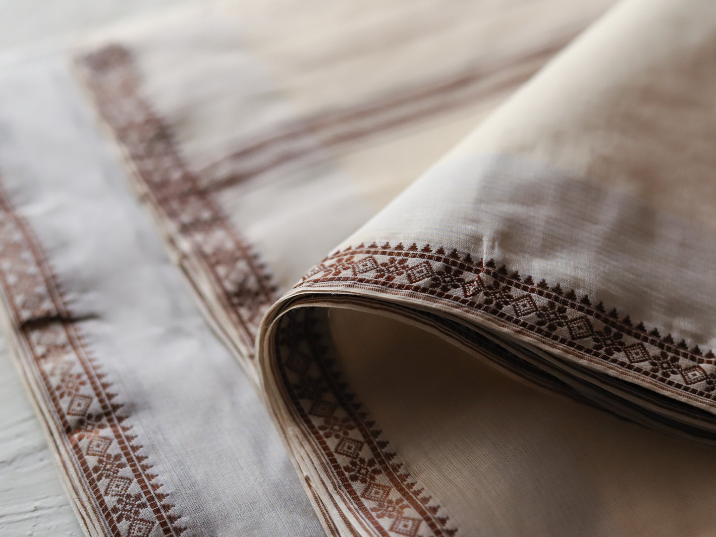 Bengal Handwoven Tangail Dhoti (Dhuti)