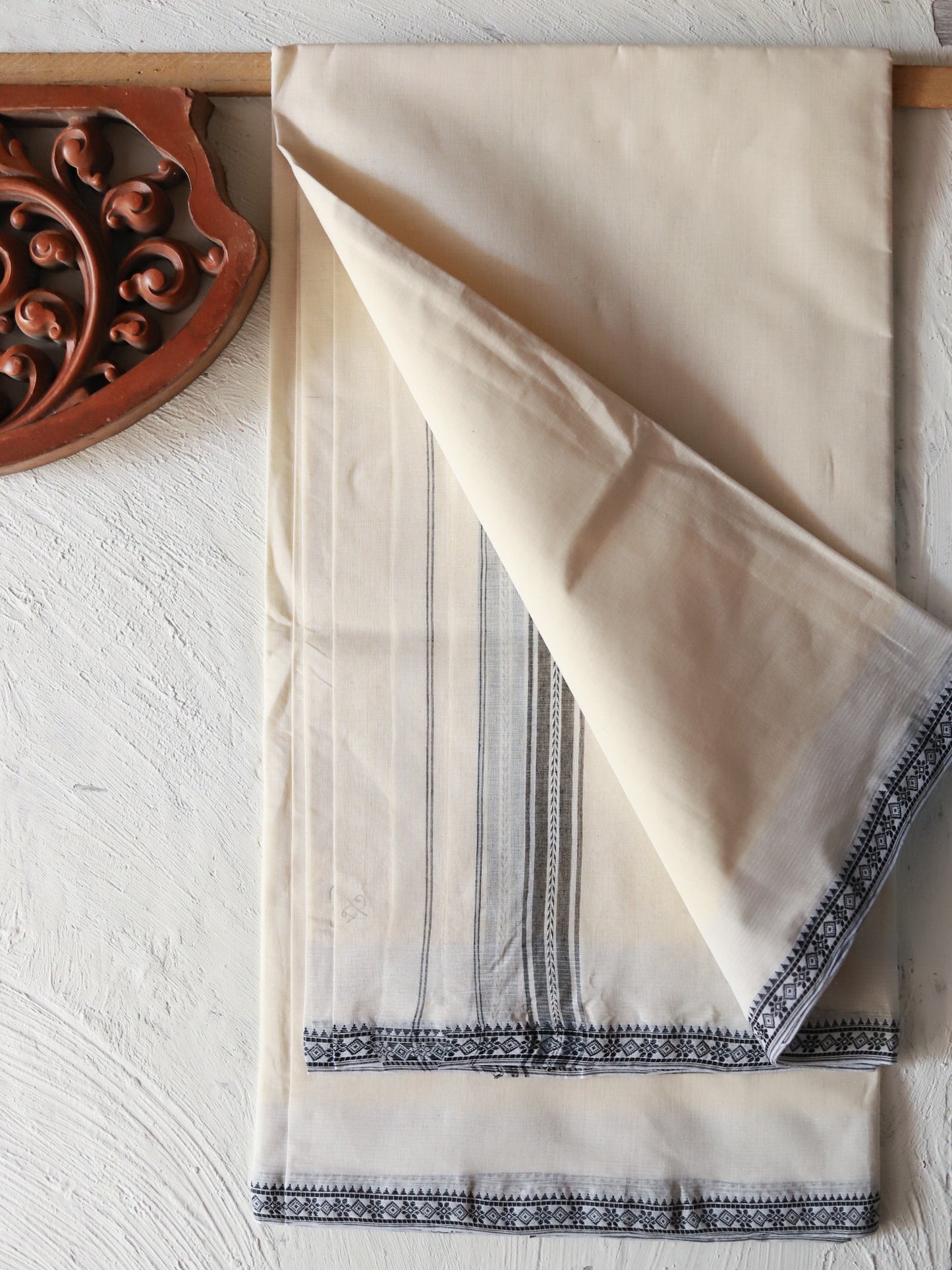 Bengal Handwoven Tangail Dhoti (Dhuti)