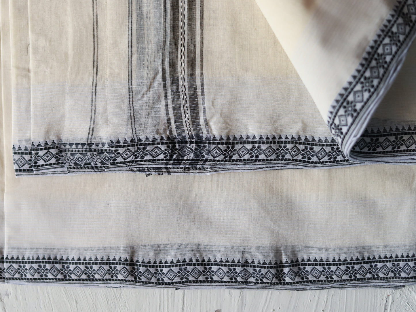 Bengal Handwoven Tangail Dhoti (Dhuti)