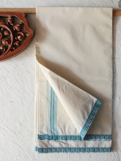 Bengal Handwoven Tangail Dhoti (Dhuti)