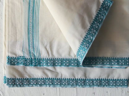 Bengal Handwoven Tangail Dhoti (Dhuti)