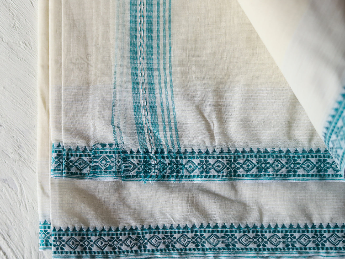 Bengal Handwoven Tangail Dhoti (Dhuti)