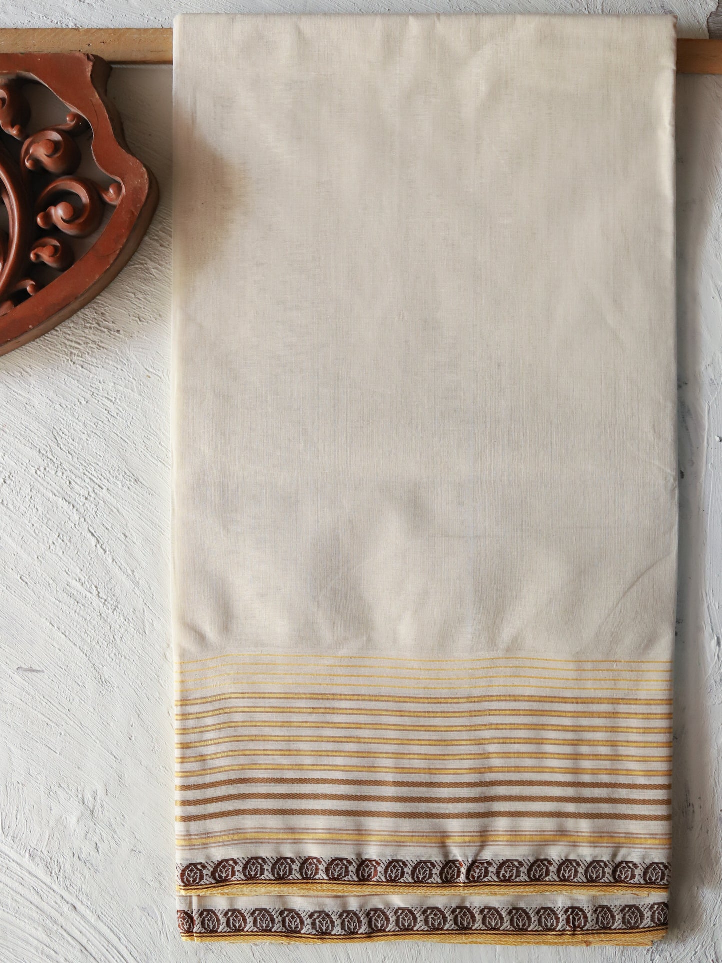 Bengal Handwoven Tangail Dhoti (Dhuti)