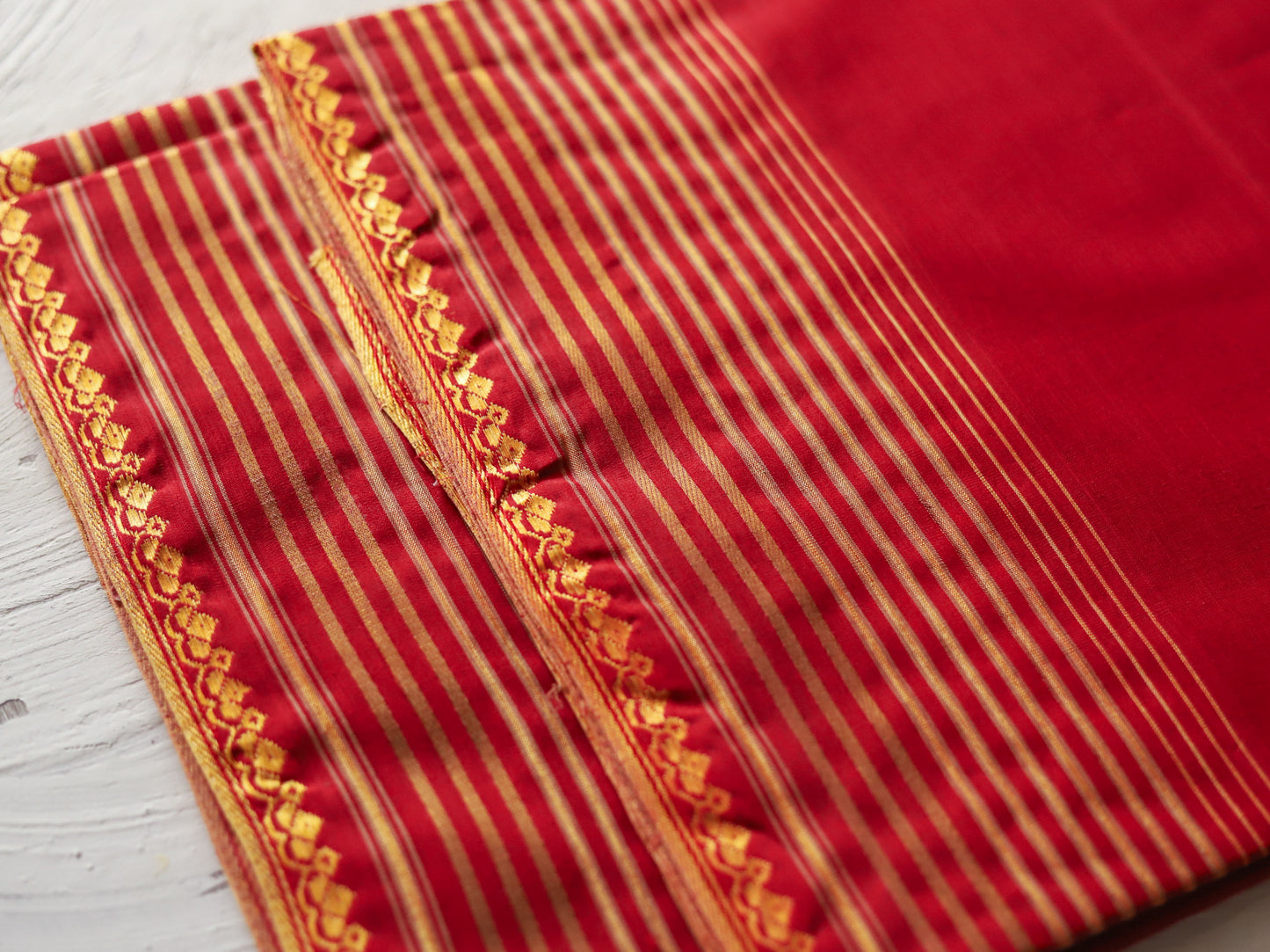 Bengal Handwoven Tangail Dhoti (Dhuti)