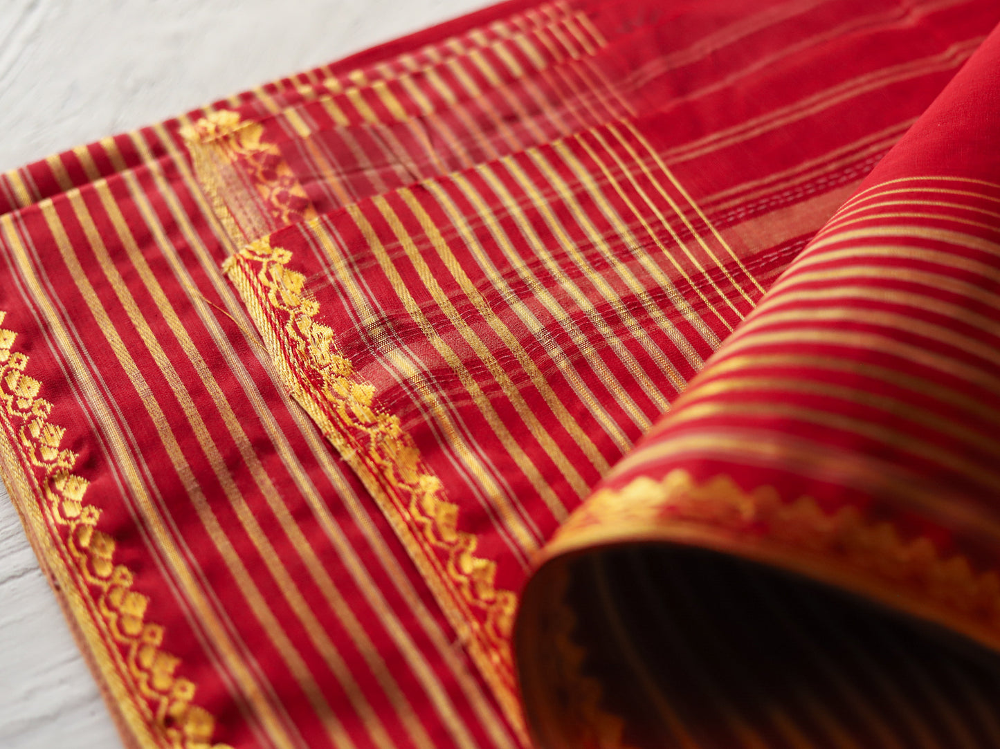 Bengal Handwoven Tangail Dhoti (Dhuti)