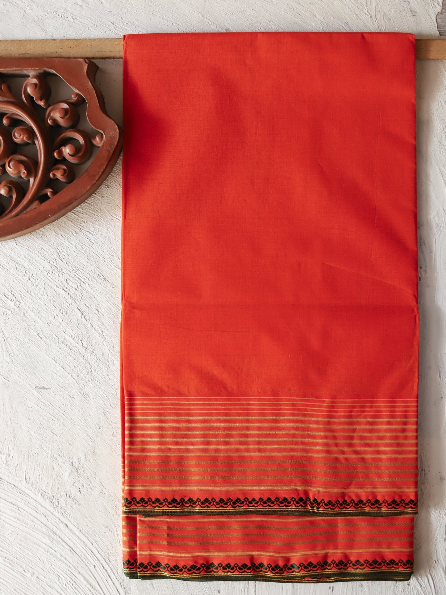 Bengal Handwoven Tangail Dhoti (Dhuti)