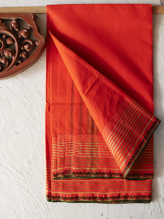 Bengal Handwoven Tangail Dhoti (Dhuti)