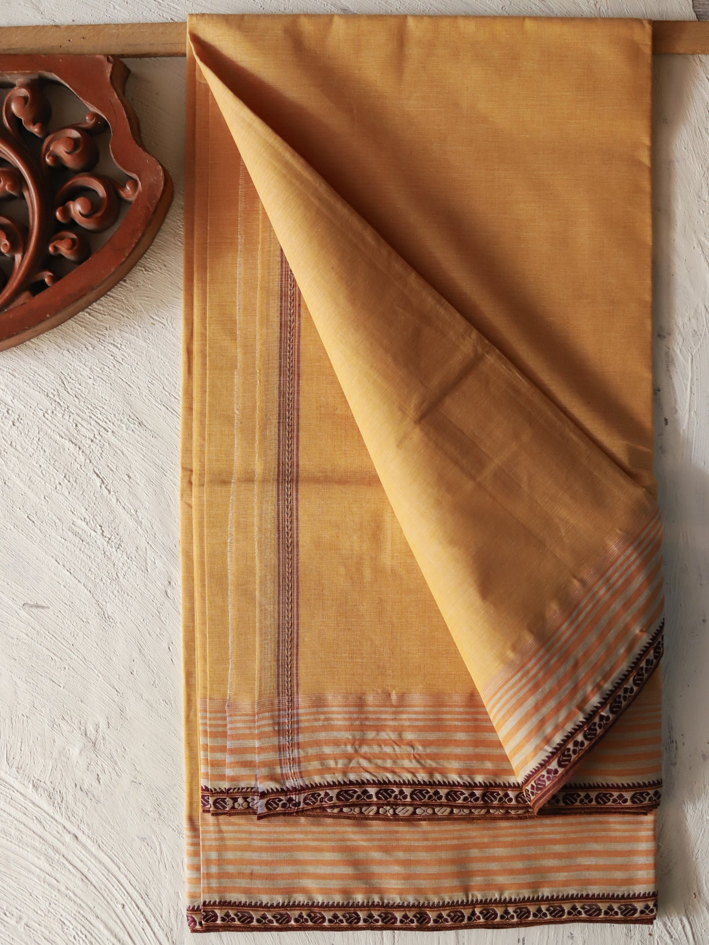 Bengal Handwoven Tangail Dhoti (Dhuti)
