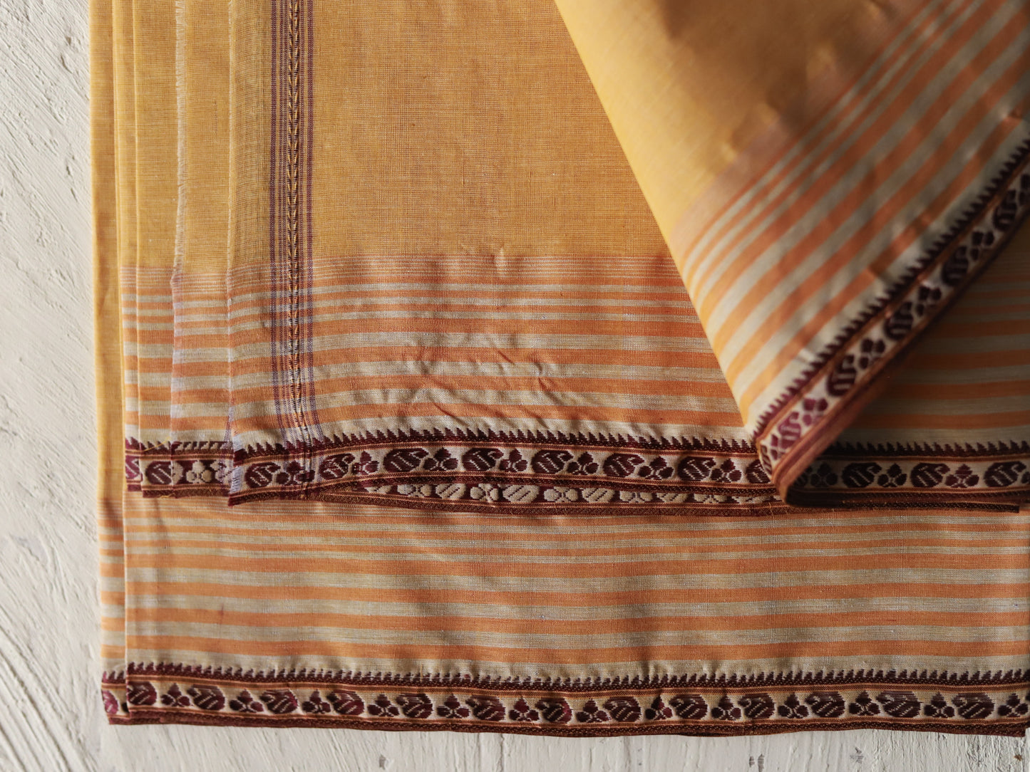 Bengal Handwoven Tangail Dhoti (Dhuti)