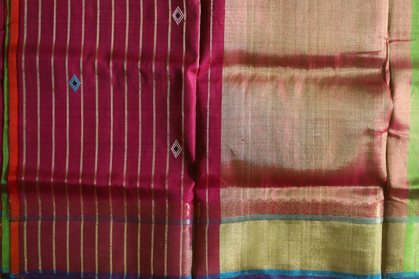 Handwoven Bengal Pure Silk Saree