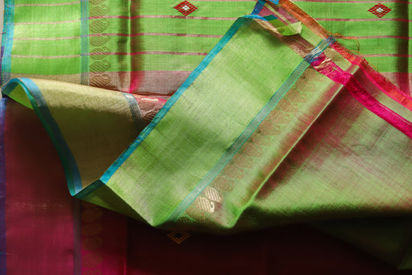 Handwoven Bengal Pure Silk Saree