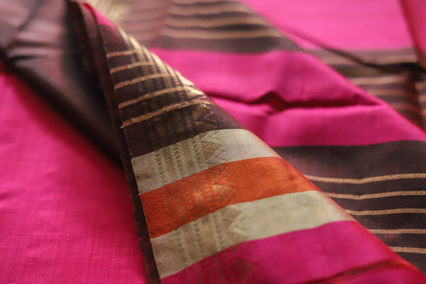 Handwoven Bengal Pure Silk Saree