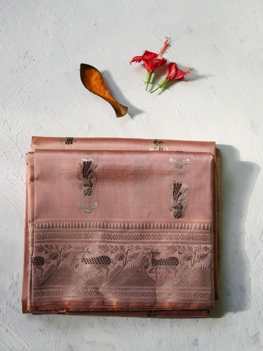 Bengal Handwoven Swarnachari Silk Saree