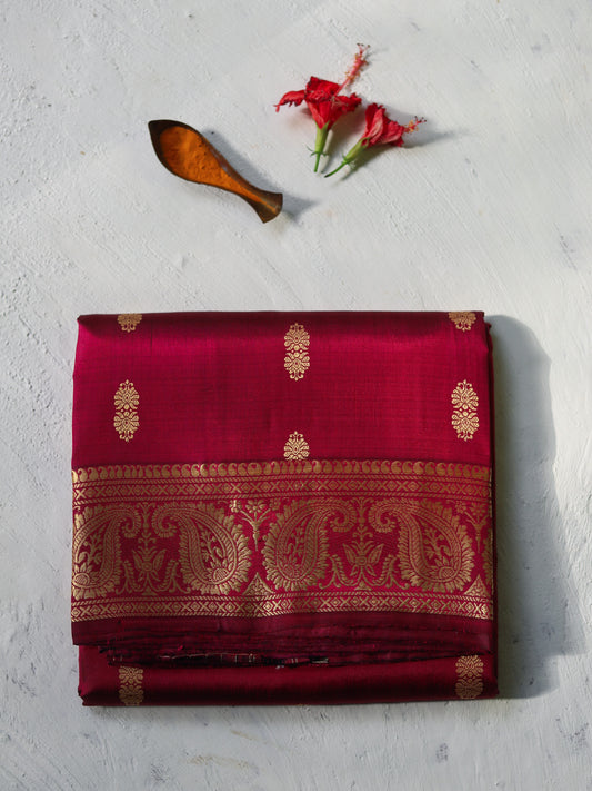 Bengal Handwoven Baluchari Silk Saree
