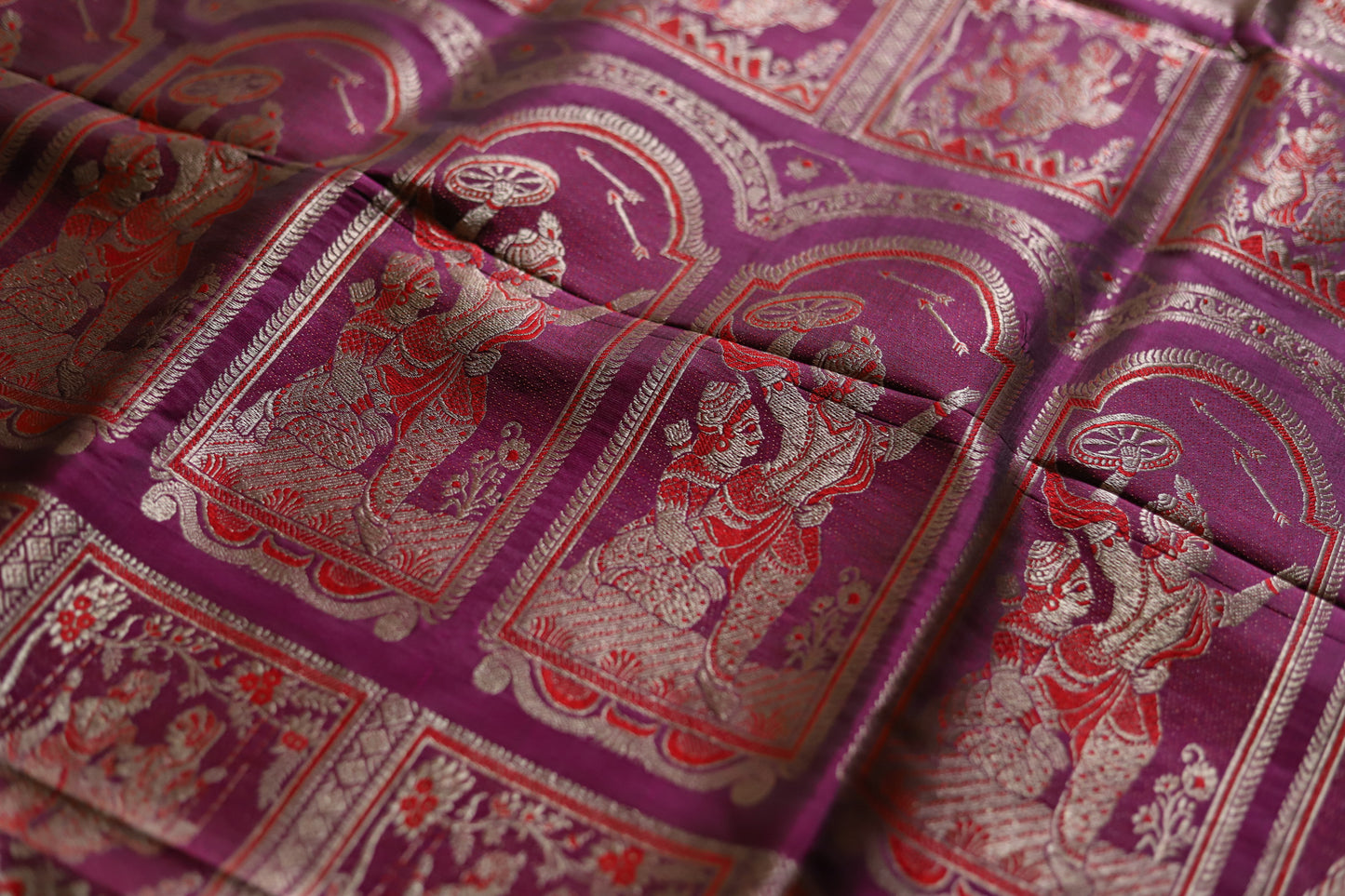 Bengal Handwoven Swarnachari Silk Saree
