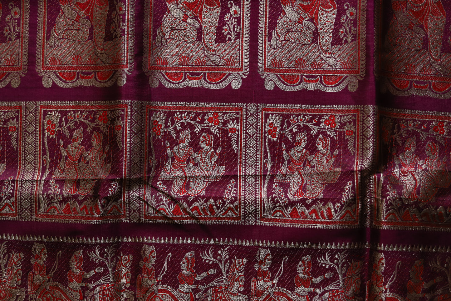 Bengal Handwoven Swarnachari Silk Saree