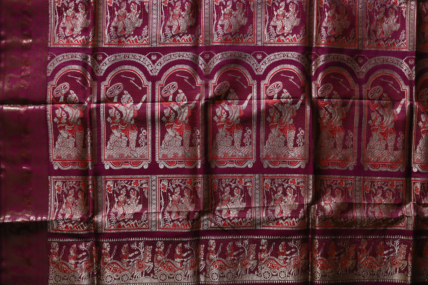 Bengal Handwoven Swarnachari Silk Saree