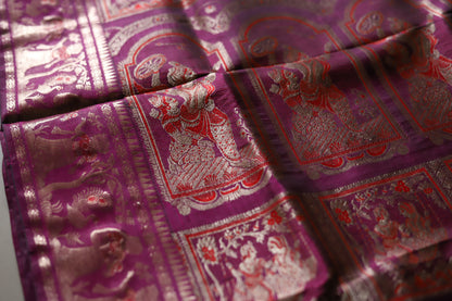 Bengal Handwoven Swarnachari Silk Saree