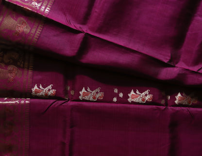 Bengal Handwoven Swarnachari Silk Saree