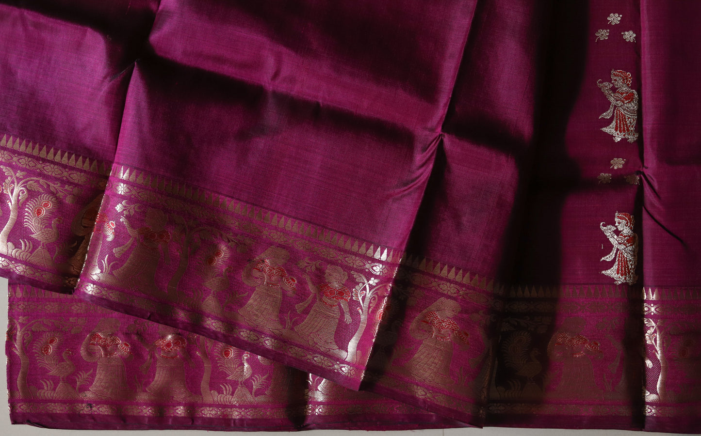 Bengal Handwoven Swarnachari Silk Saree