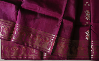 Bengal Handwoven Swarnachari Silk Saree