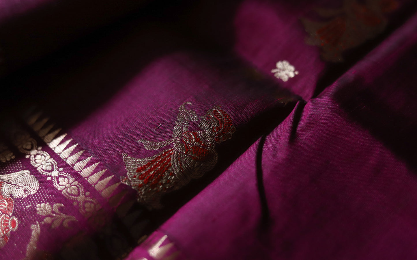 Bengal Handwoven Swarnachari Silk Saree