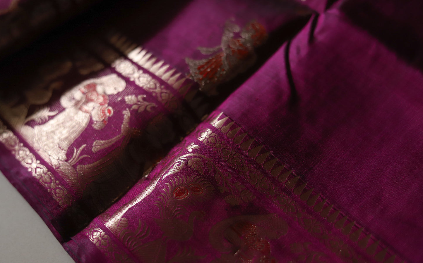 Bengal Handwoven Swarnachari Silk Saree