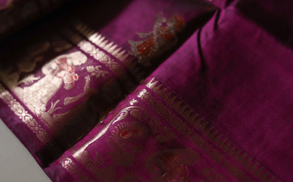 Bengal Handwoven Swarnachari Silk Saree