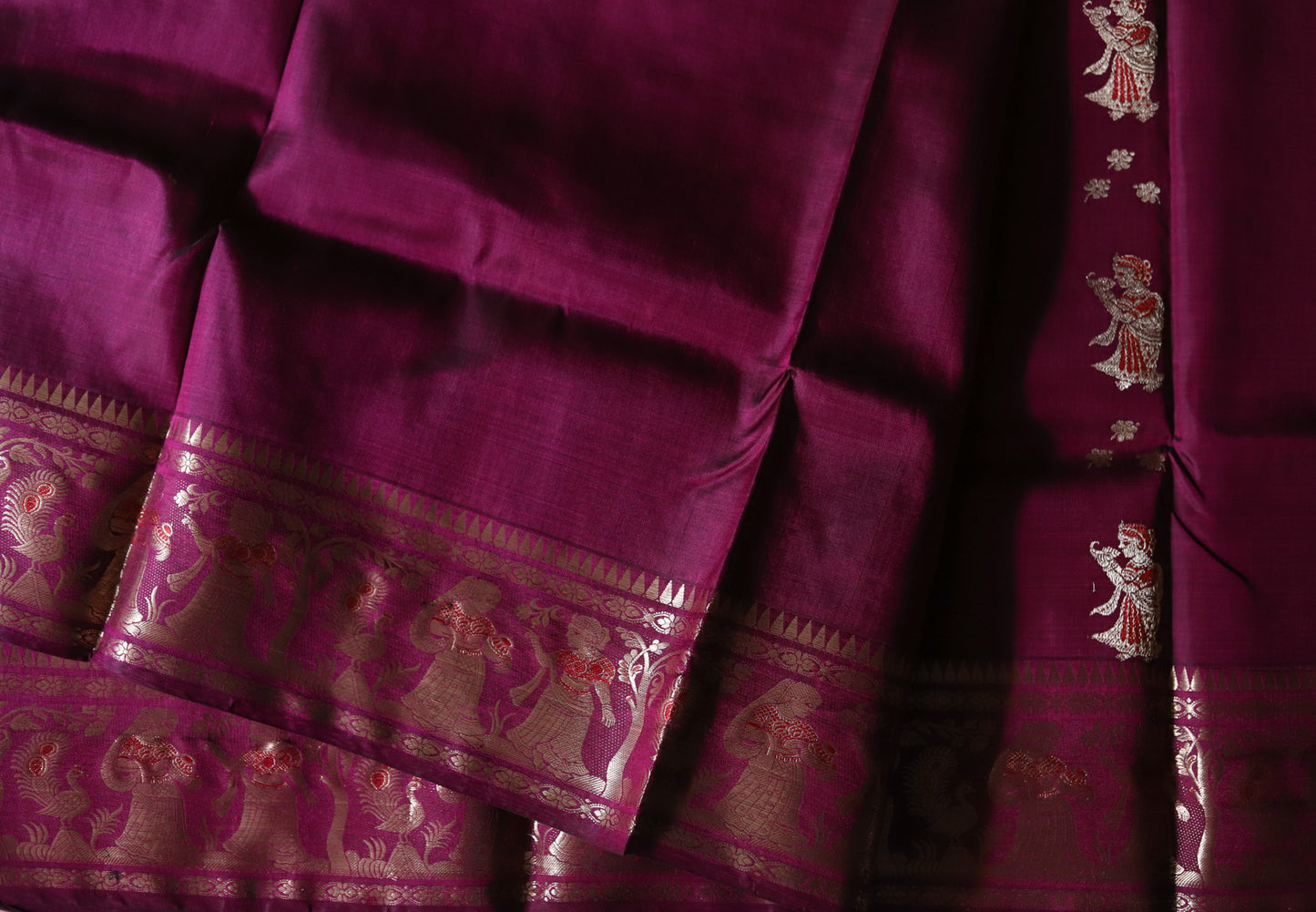 Bengal Handwoven Swarnachari Silk Saree