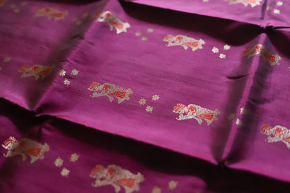 Bengal Handwoven Swarnachari Silk Saree