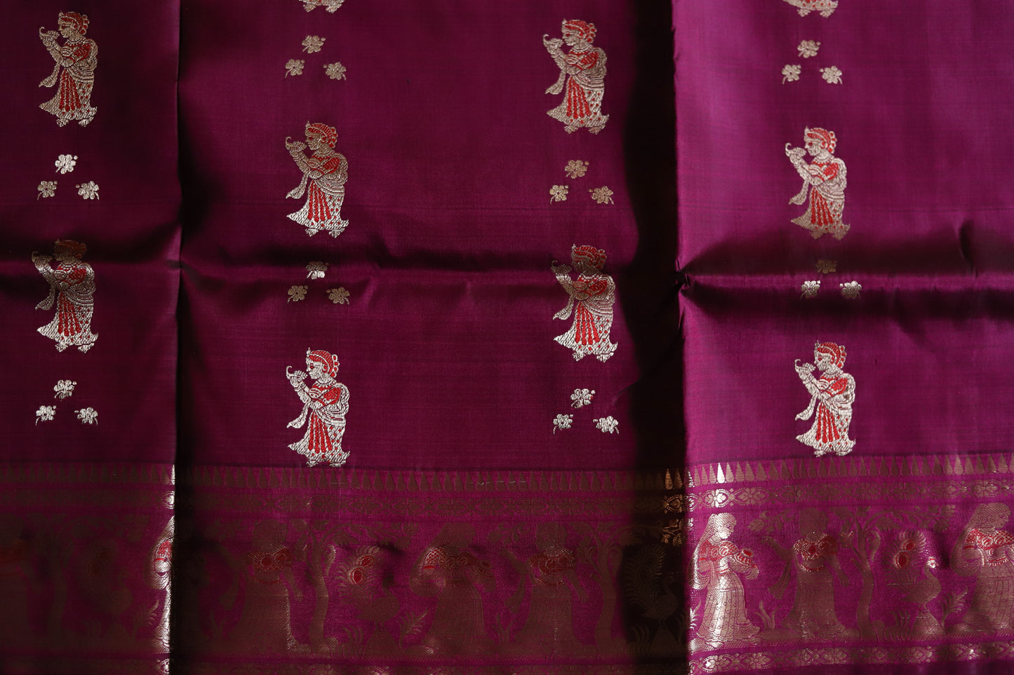 Bengal Handwoven Swarnachari Silk Saree